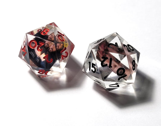 Custom Photograph D20 - The Cerulean Wolf