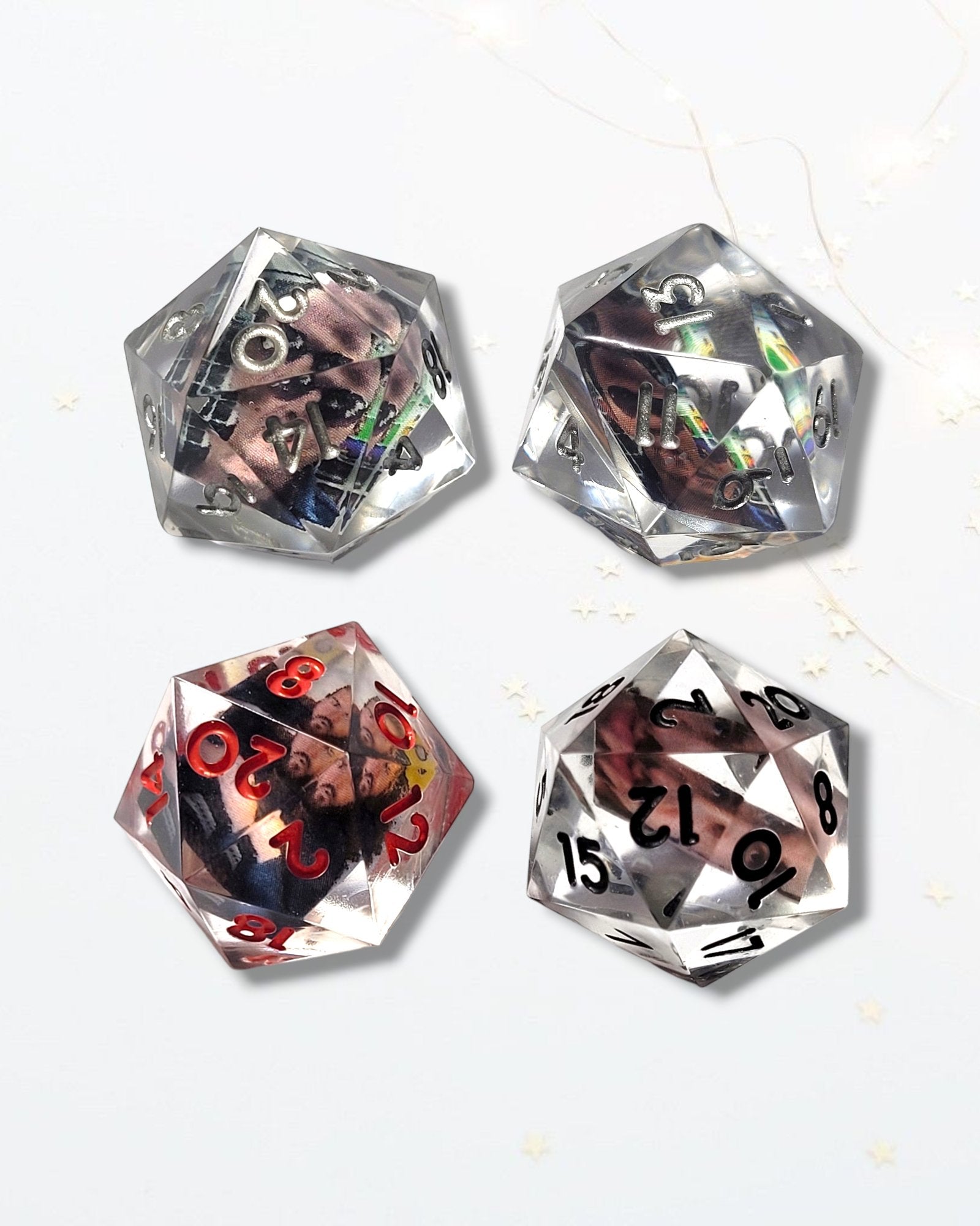 Custom Photograph D20 - The Cerulean Wolf