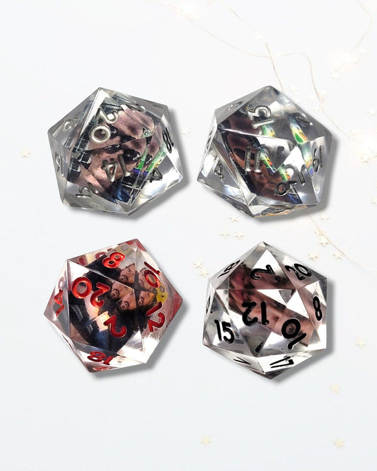 Custom Photograph D20 - The Cerulean Wolf