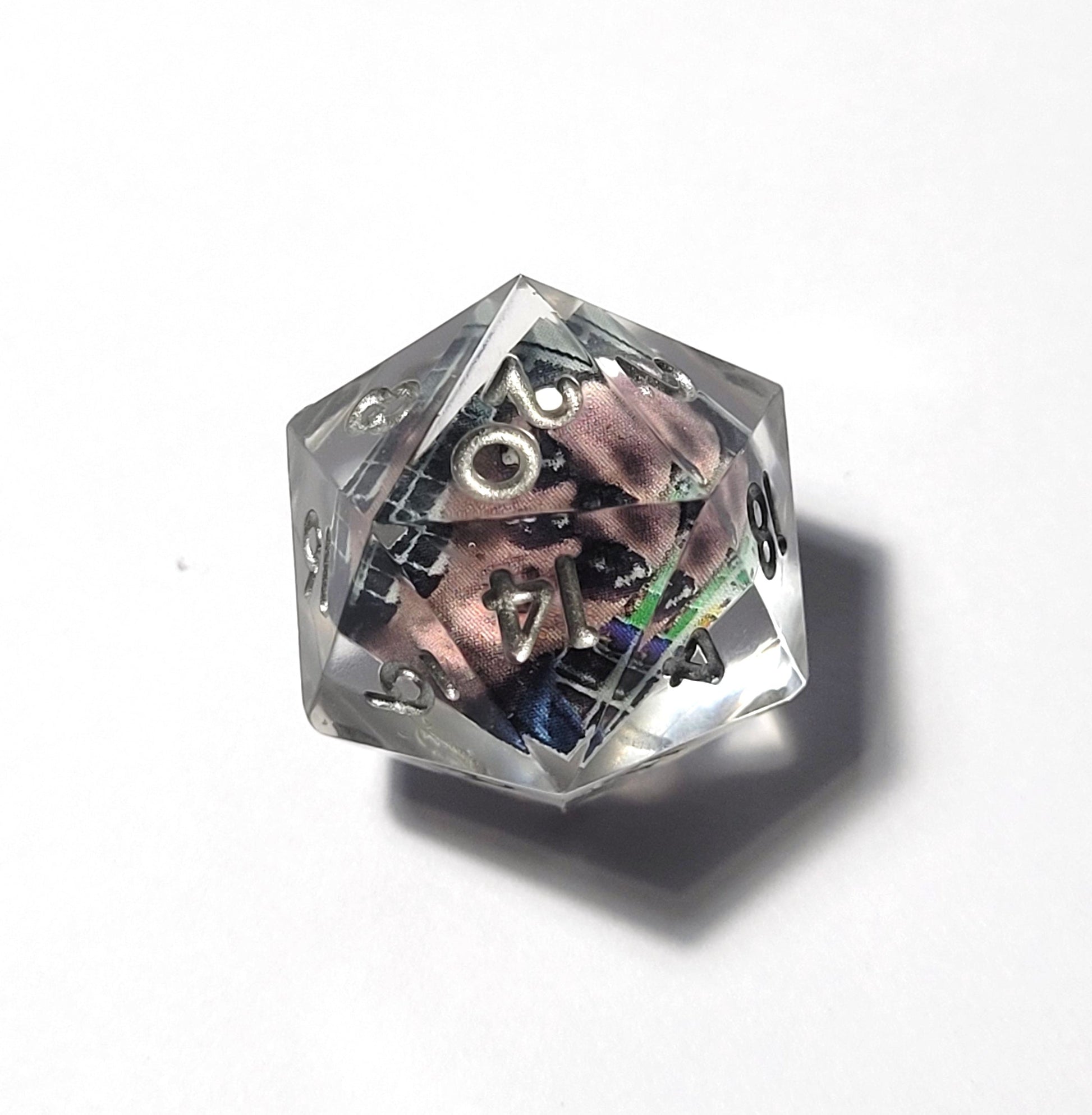 Custom Photograph D20 - The Cerulean Wolf