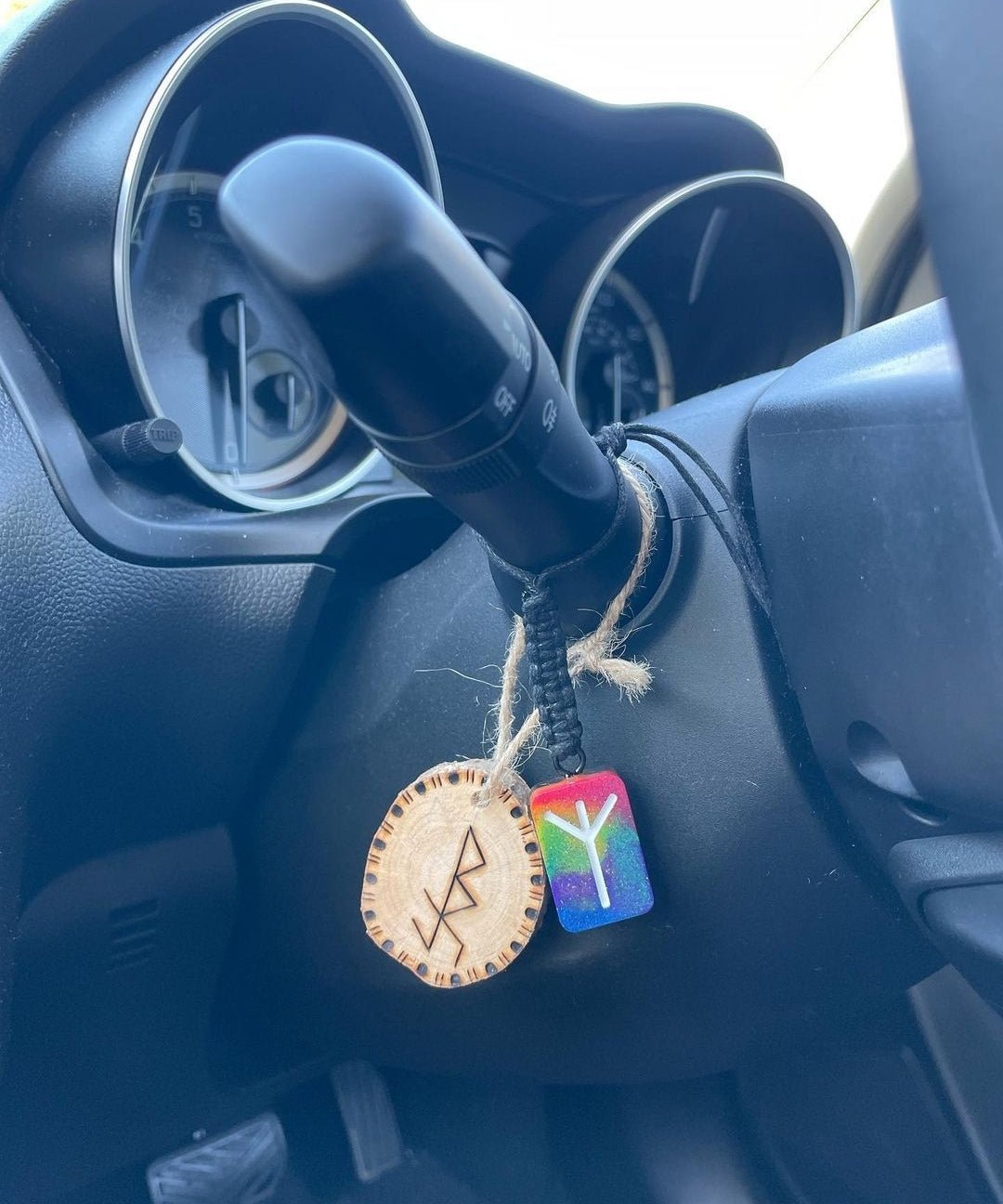 Customisable Car Mirror/Indicator Hanging - The Cerulean Wolf