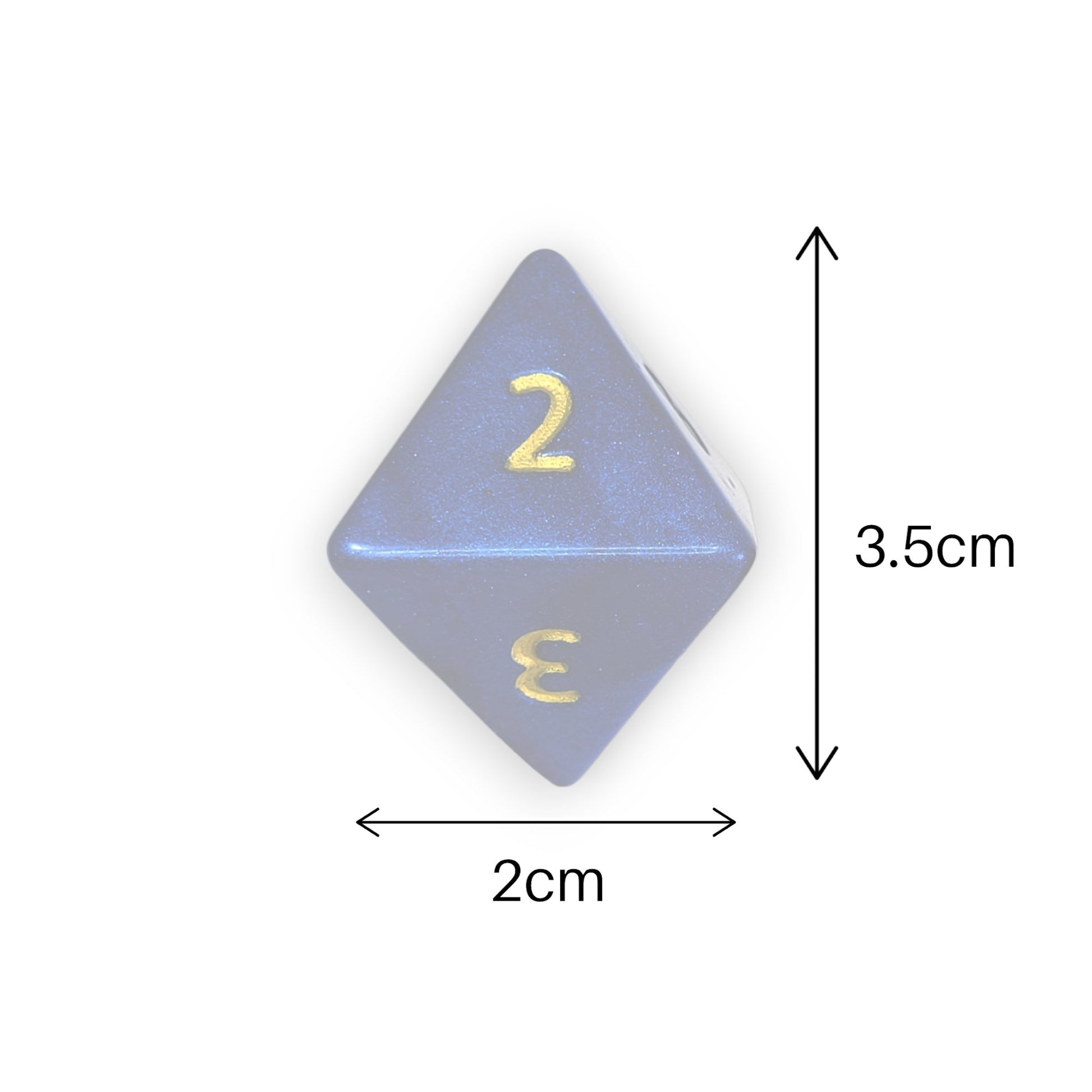 Customisable Large D8 Dice - The Cerulean Wolf