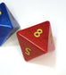 Customisable Large D8 Dice - The Cerulean Wolf