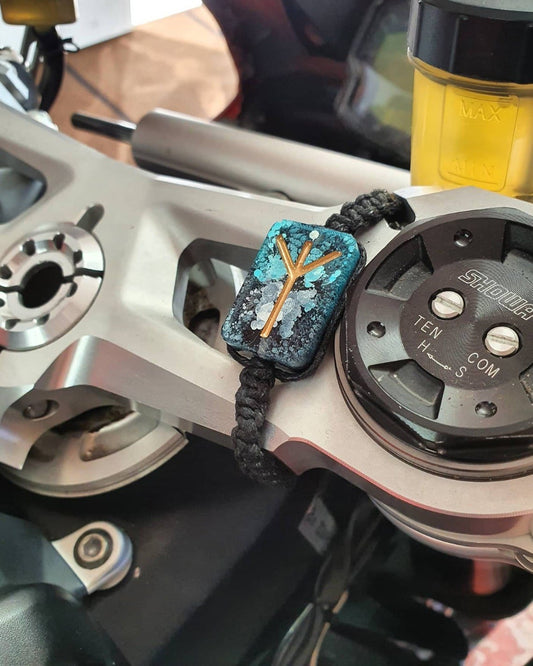 Customisable Motorbike Protection Charm - The Cerulean Wolf