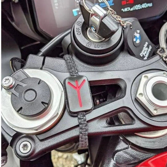 Customisable Motorbike Protection Rune - The Cerulean Wolf