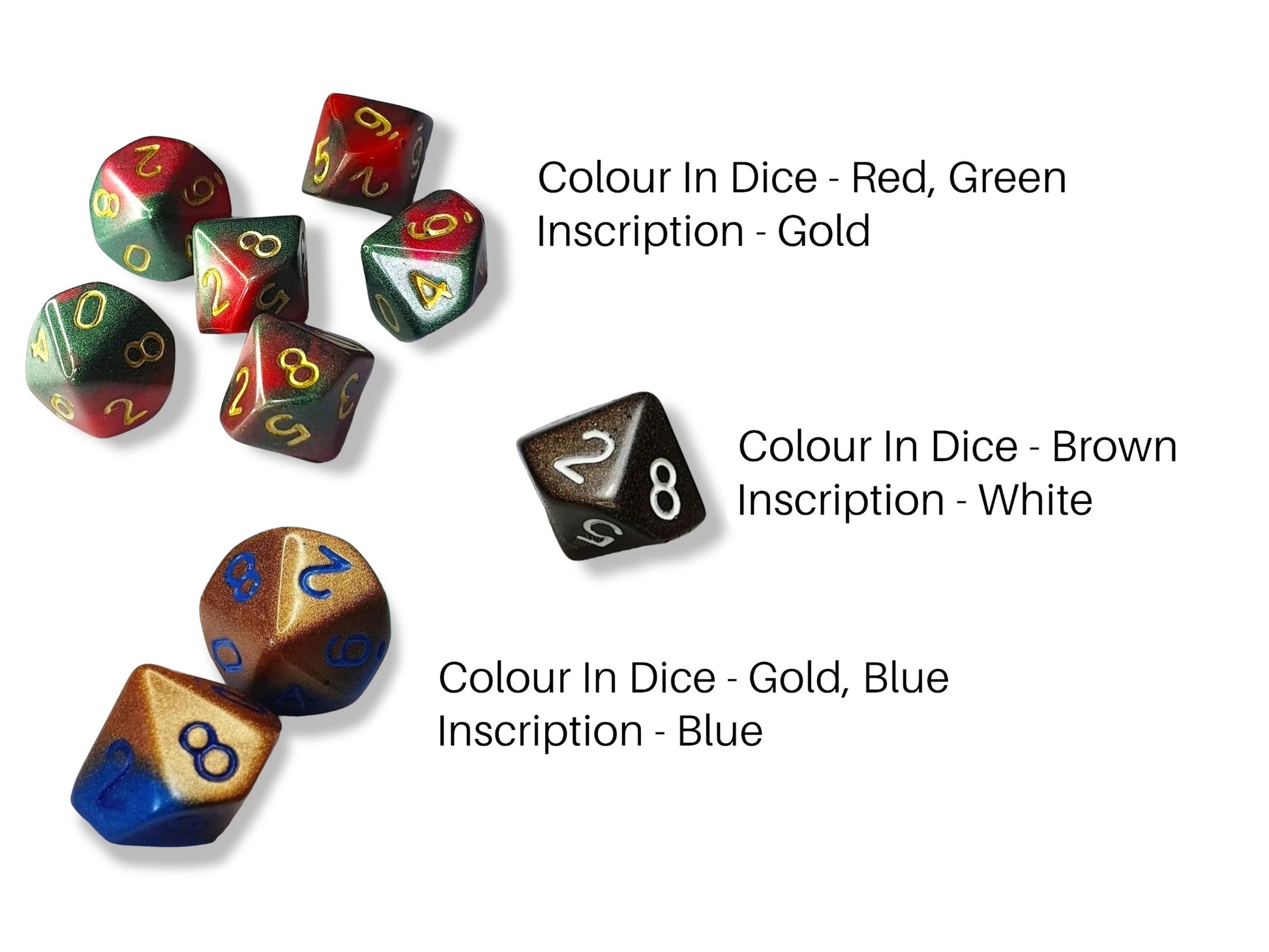 Customisable Single D10 Dice - The Cerulean Wolf