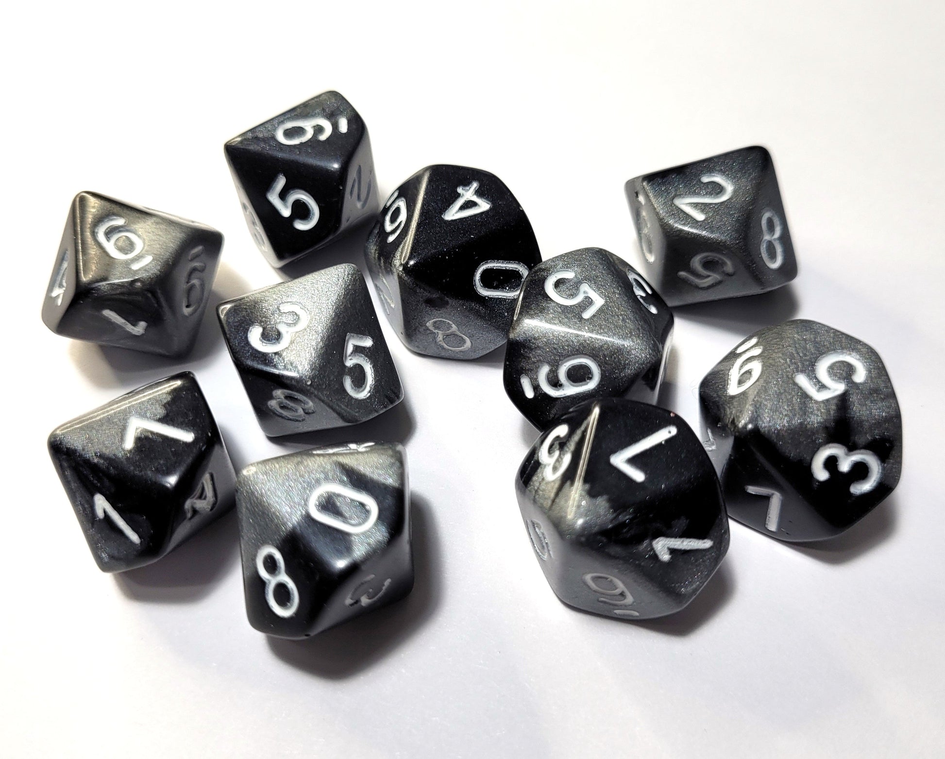 Customisable Single D10 Dice - The Cerulean Wolf