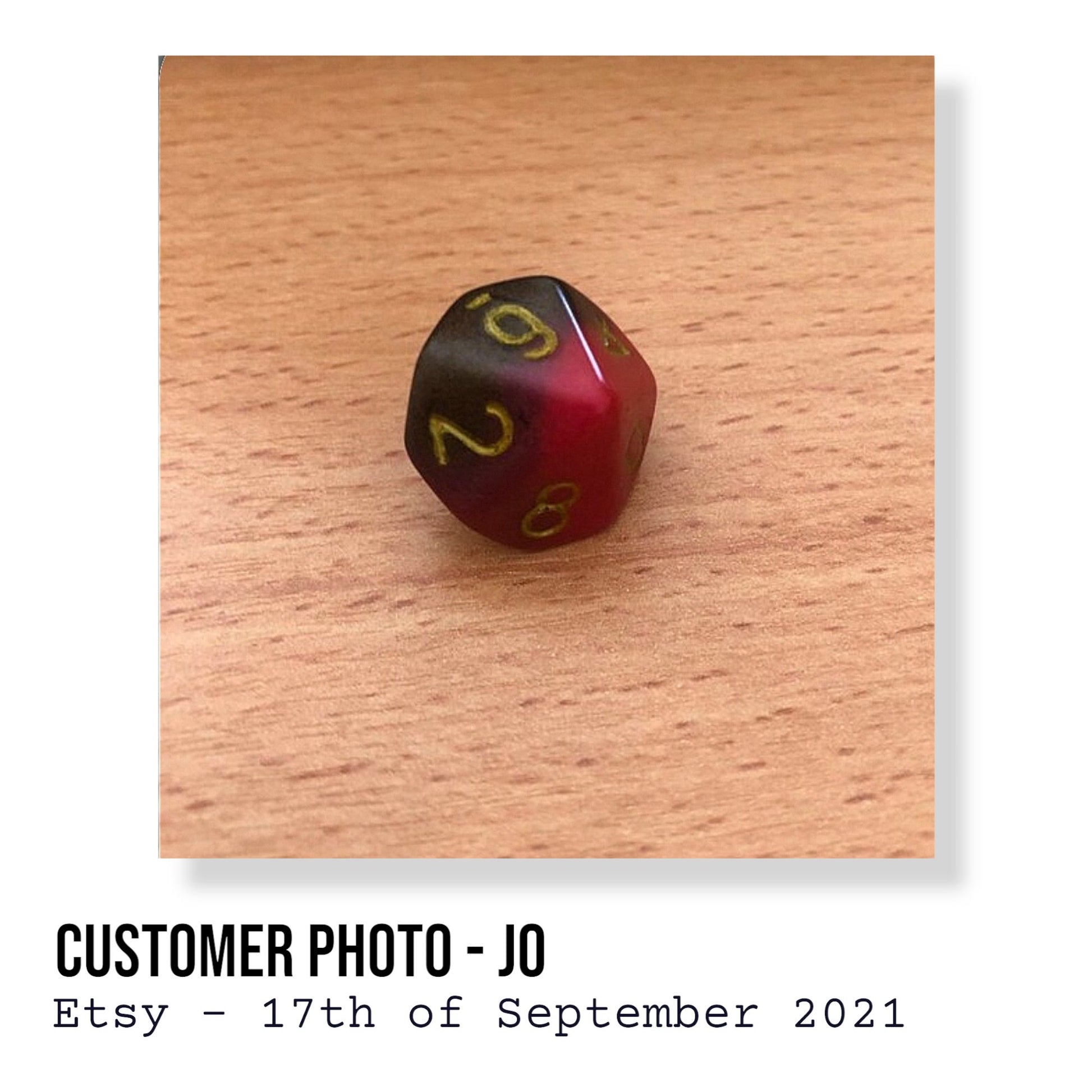 Customisable Single D10 Dice - The Cerulean Wolf