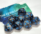 Customisable Single D20 Dice - The Cerulean Wolf