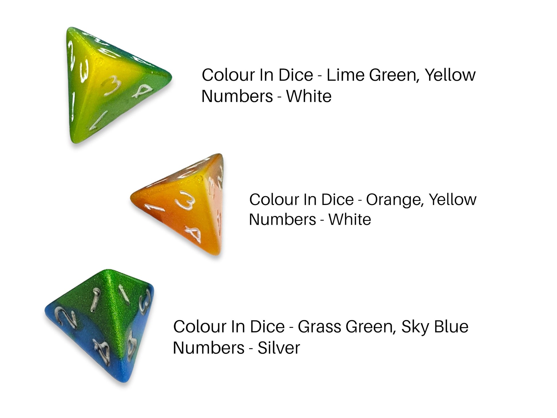 Customisable Single D4 Dice - The Cerulean Wolf