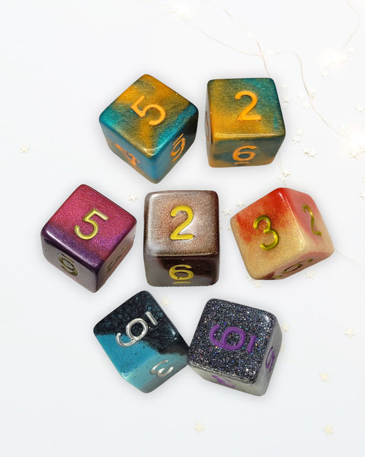 Customisable Single D6 Dice - The Cerulean Wolf
