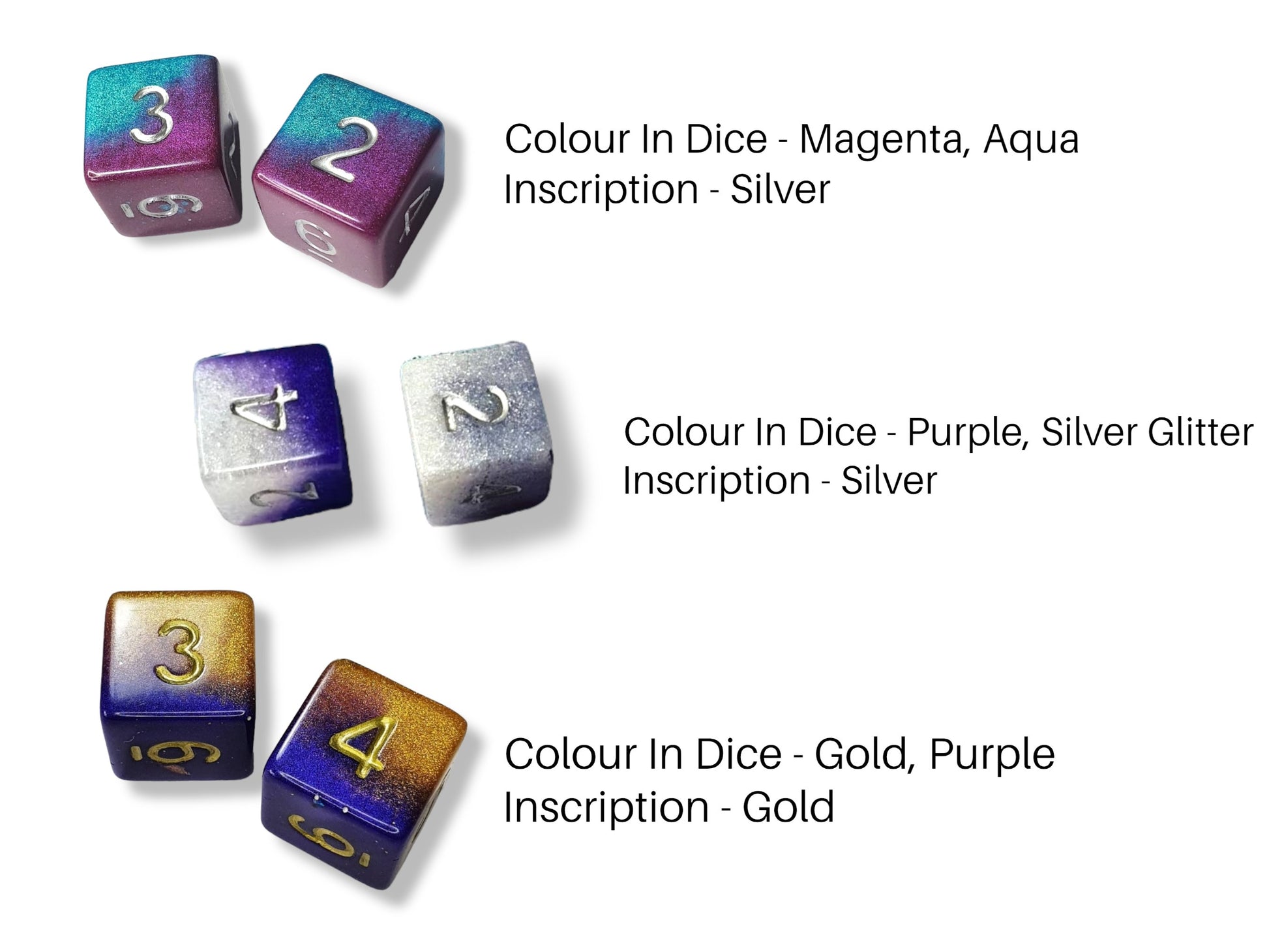 Customisable Single D6 Dice - The Cerulean Wolf