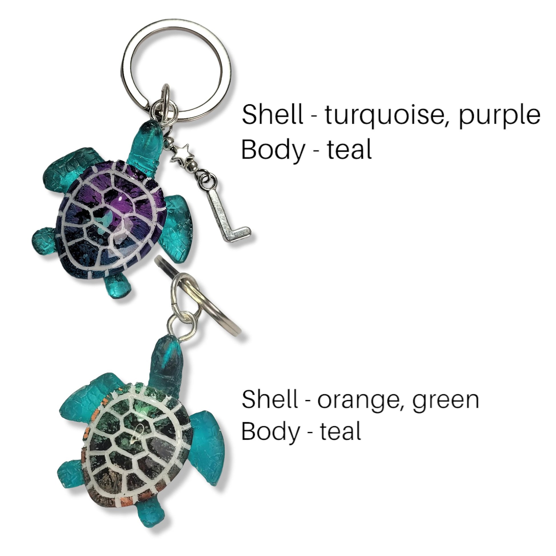 Customisable Turtle Keyring - The Cerulean Wolf