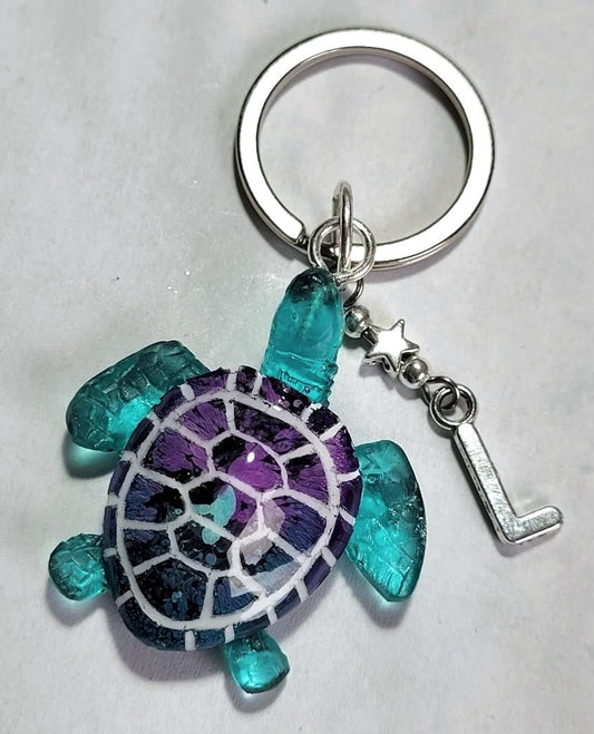 Customisable Turtle Keyring - The Cerulean Wolf
