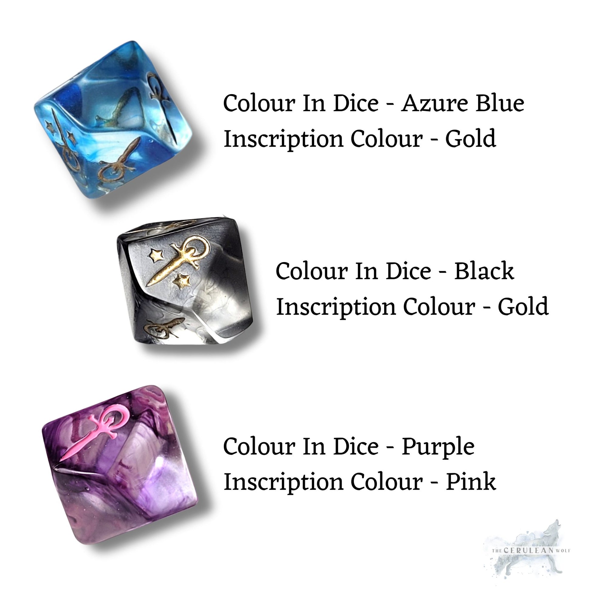 Customisable VtM Vampire Dice - The Cerulean Wolf