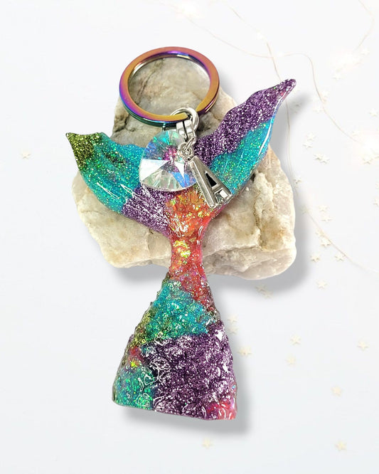 Glitter Mermaid Tail Keyring - The Cerulean Wolf