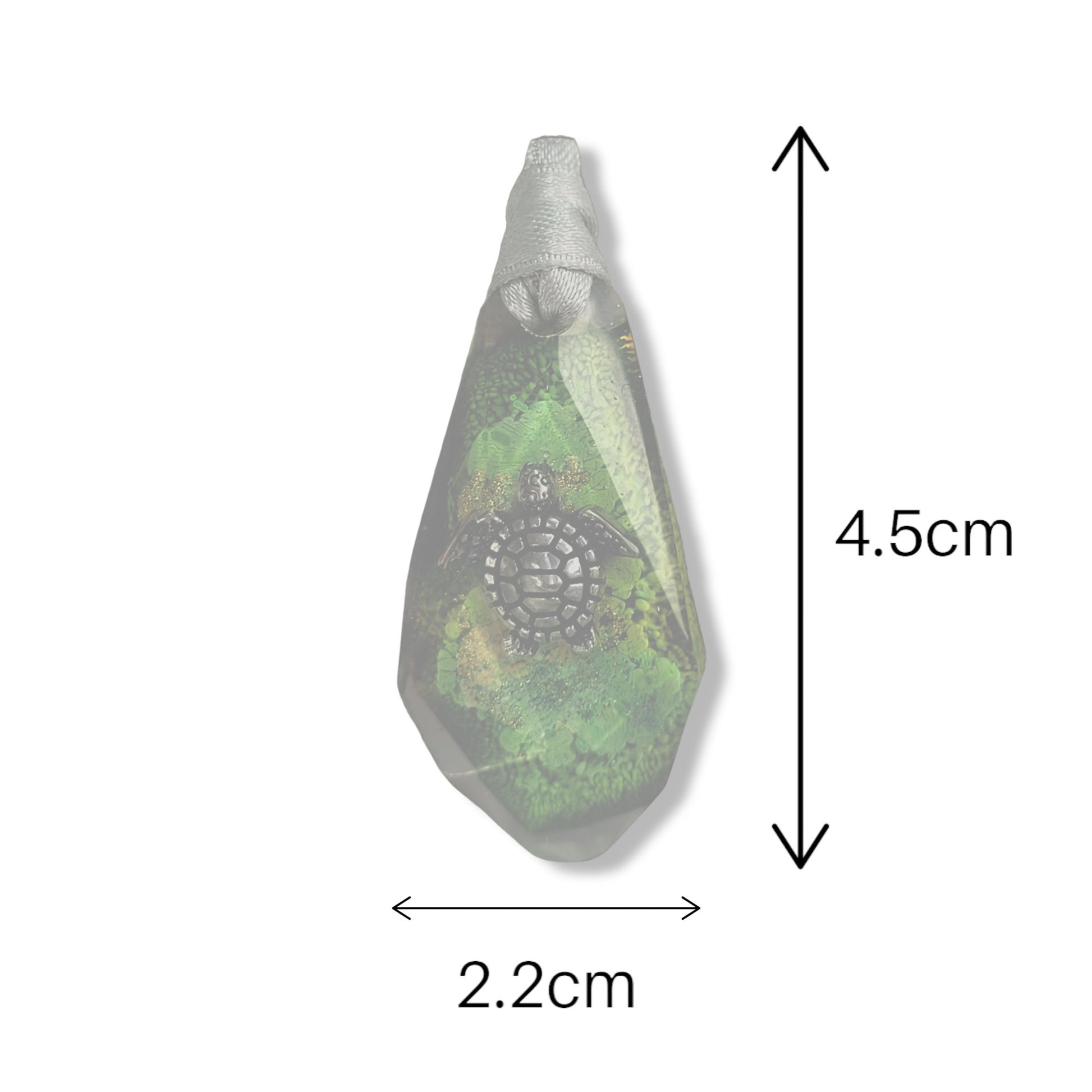 Green Turtle Keyring - The Cerulean Wolf