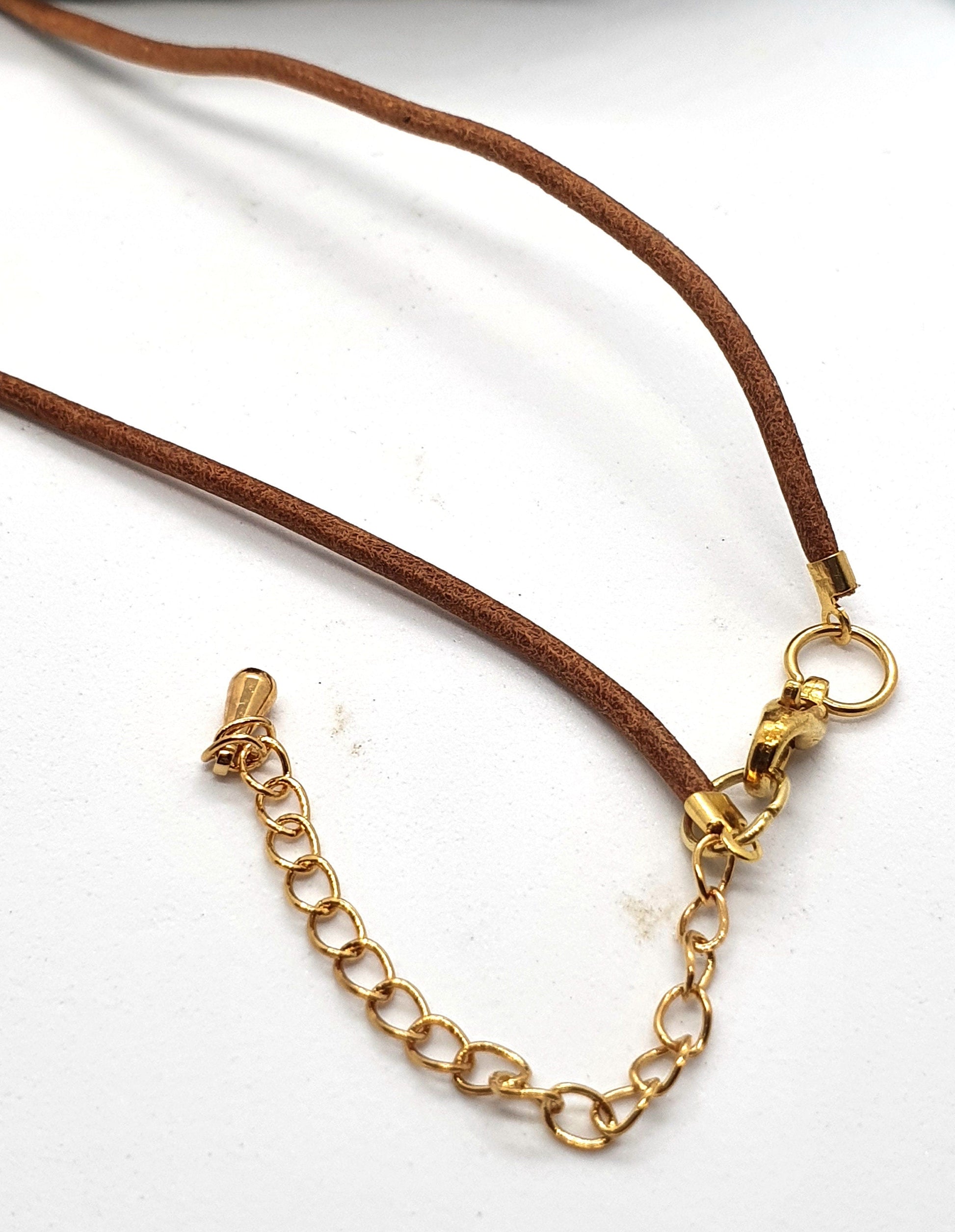 Green Yellow and Brown Necklace - The Cerulean Wolf