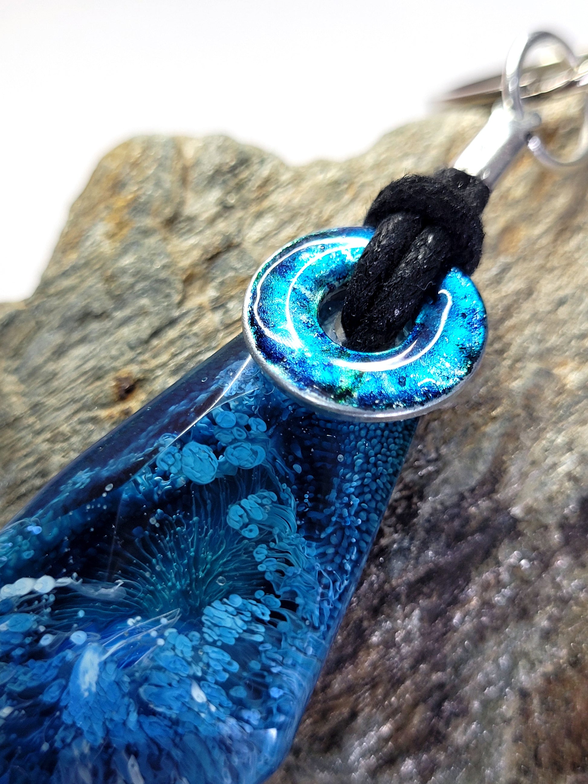 Ocean Blue Keyring - The Cerulean Wolf