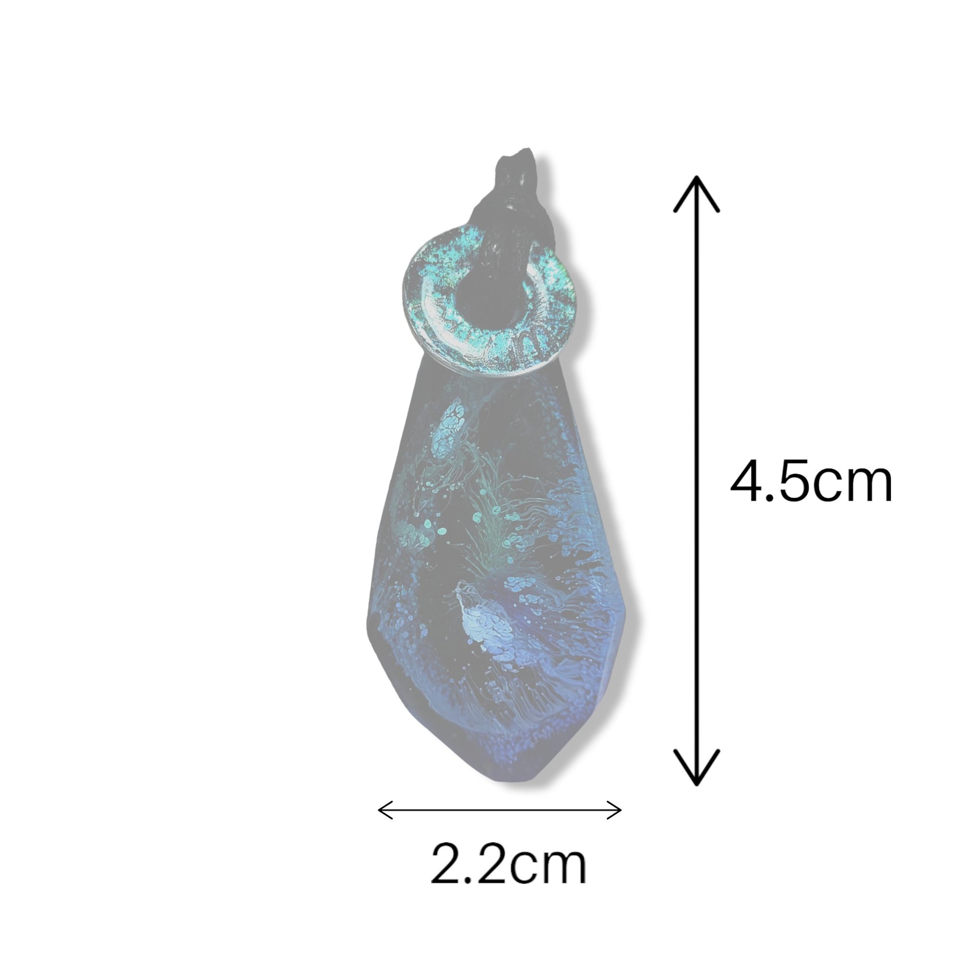Ocean Blue Keyring - The Cerulean Wolf
