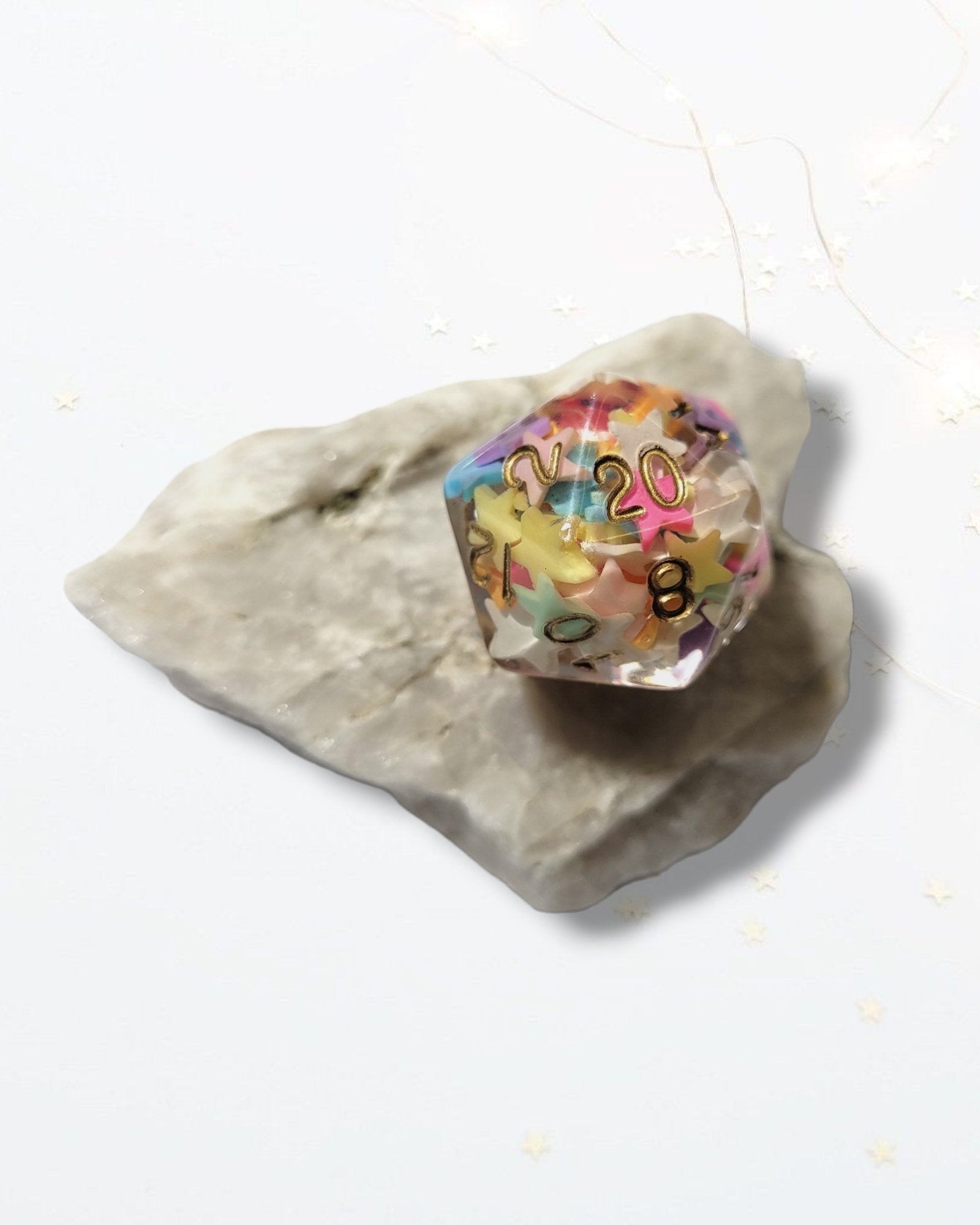 Star D20 Dice - The Cerulean Wolf